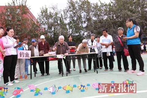 传统游戏的传承,老年人的嘉年华--涌溪社区第十